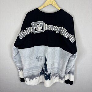 2023 Disney World Castle Spirit Jersey Sherpa Fleece Black White Size XL